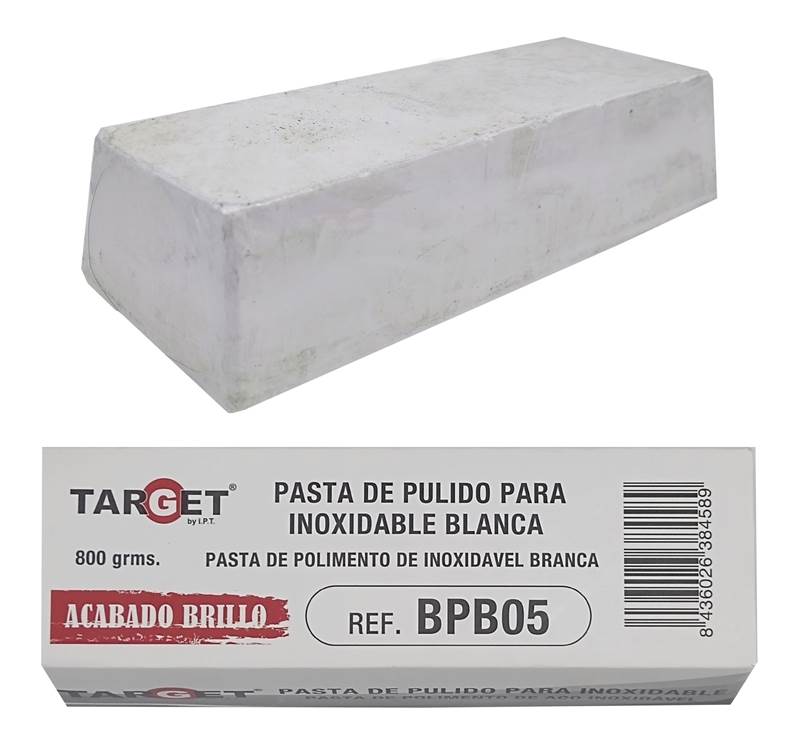 <div>PASTA DE PULIDO INOXIDABLE BLANCA BRILLO 800GR</div>